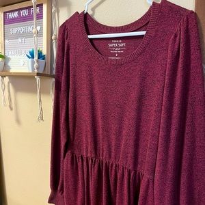 Mini Jersey Puff Sleeve Skater Dress